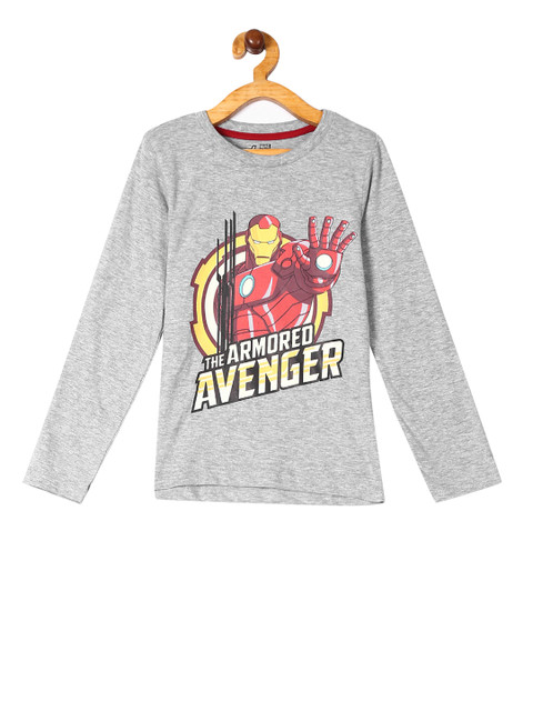 

Colt Boys Grey Avengers Printed Round Neck T-shirt