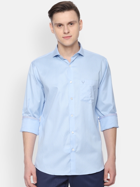 

Allen Solly Men Blue Slim Fit Self Design Casual Shirt