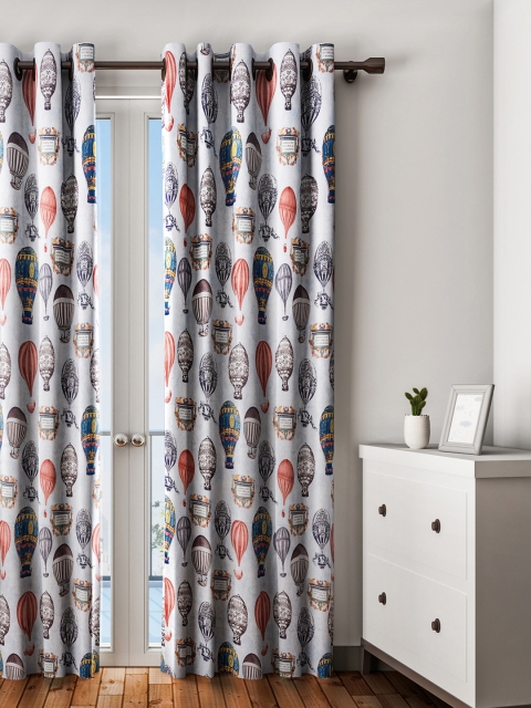

URBAN DREAM Multicoloured Set of Single Door Curtains, Multi