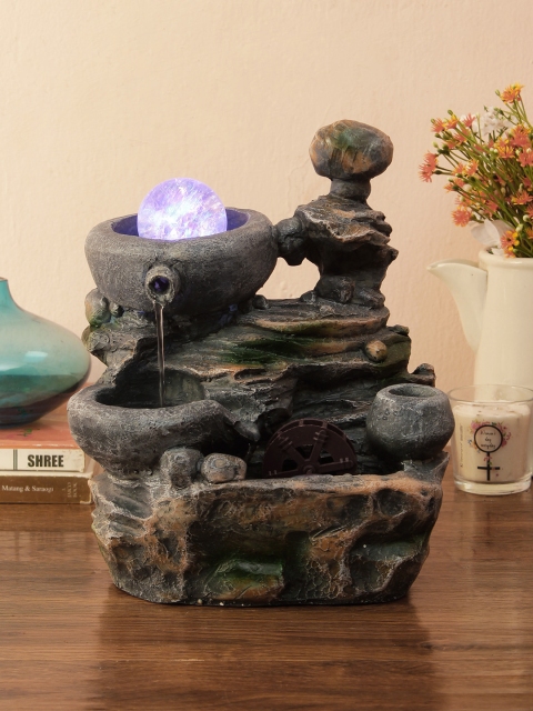

House Of Accessories Grey Water Fountain with Light