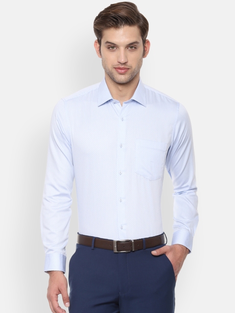 

Van Heusen Men Blue Slim Fit Self Design Formal Shirt