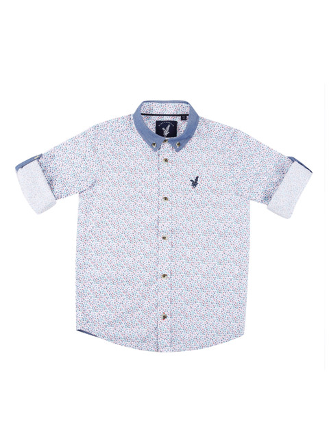 

URBAN SCOTTISH Boys Multicoloured Standard Regular Fit Printed Casual Shirt, Multi