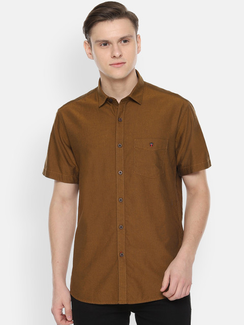 

Louis Philippe Sport Men Brown Slim Fit Solid Casual Shirt