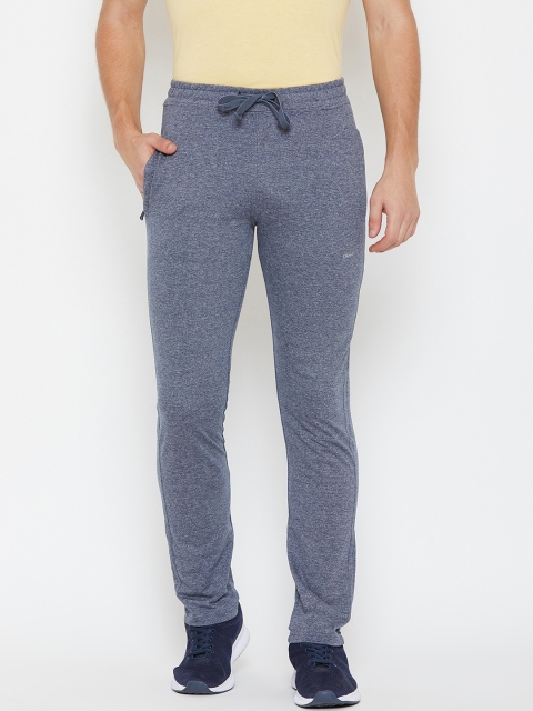 

Okane Men Blue Solid Straight Fit Trackpants