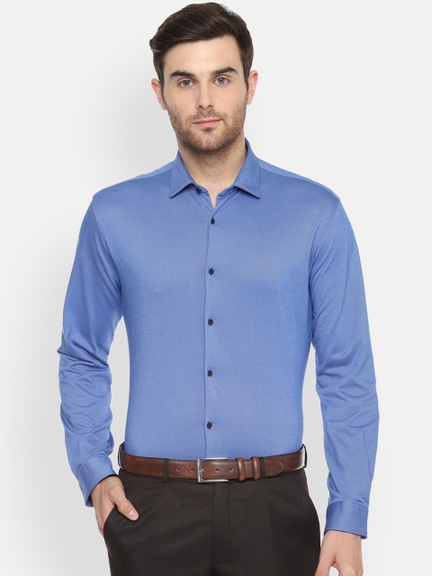 

Van Heusen Men Blue Slim Fit Solid Formal Shirt