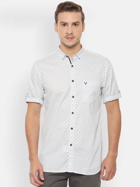 

Allen Solly Men White & Red Slim Fit Printed Casual Shirt