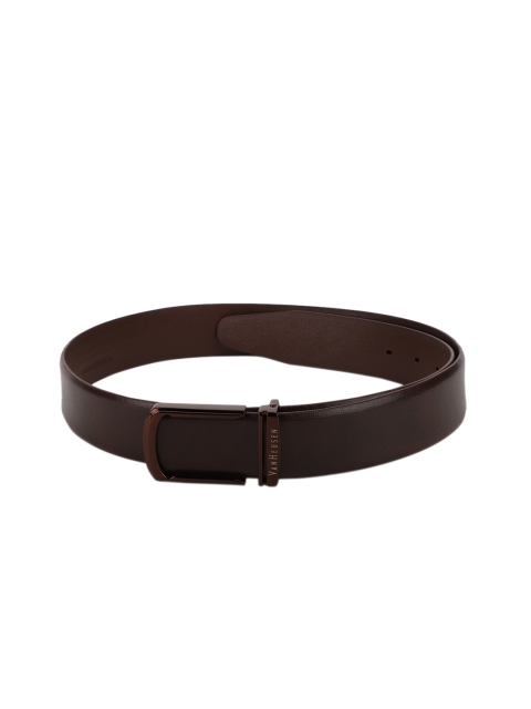 

Van Heusen Men Brown Solid Leather Belt