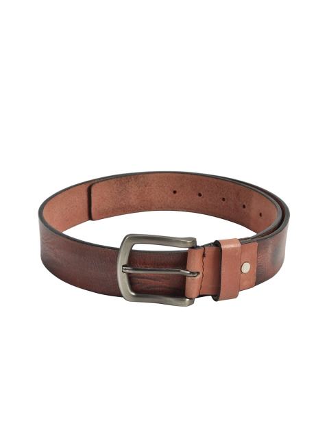 

Peseta Men Brown Textured Belt