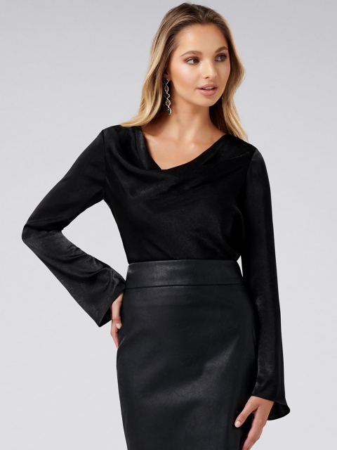 

Forever New Women Black Solid Top