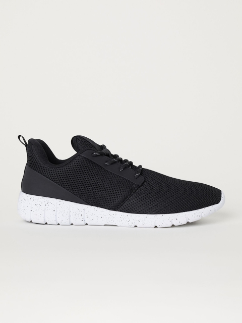 

H&M Men Black Mesh Trainers
