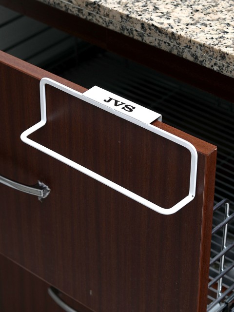 

JVS White Solid Metal Kitchen Towel Holder