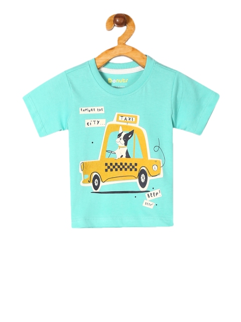 

Donuts Boys Green Printed Round Neck T-shirt