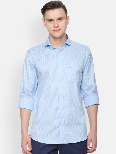 

Allen Solly Men Blue Slim Fit Self Design Casual Shirt