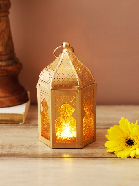

Living Essence Gold-Toned Tea-Light Candle Holder