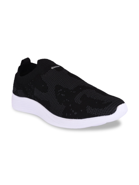

Action Men Black Synthetic Running Shoes