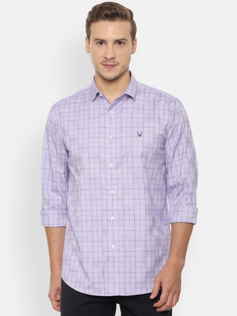 

Allen Solly Men Purple Slim Fit Checked Casual Shirt