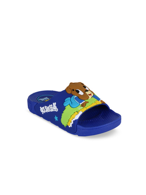 

PASSION PETALS Boys Blue Printed Sliders