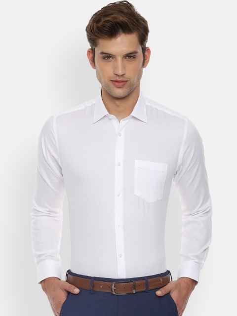 

Van Heusen Men White Custom Formal Shirt