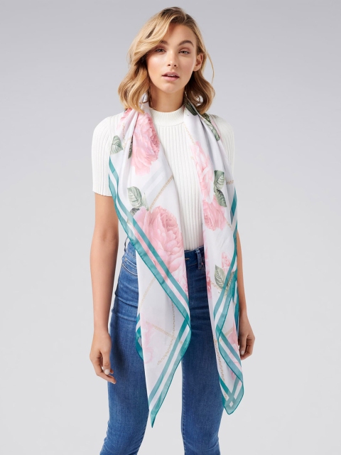 

Forever New Women Carly Chain Floral Scarf, Multi