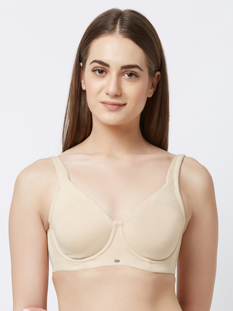 

Soie Nude-Coloured Solid Underwired Non Padded Everyday Bra CB-204