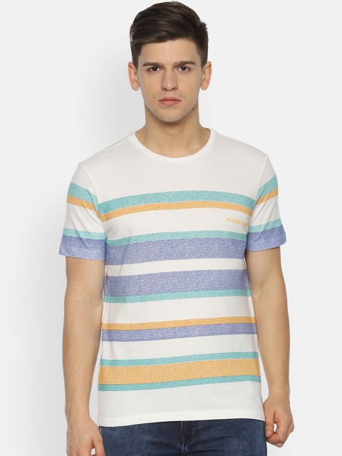 

Solly Jeans Co. Men Multicoloured Striped Round Neck T-shirt, Multi