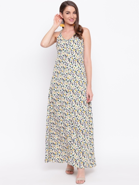 

Mayra Women Multicoloured Floral Printed Maxi Dress, Multi