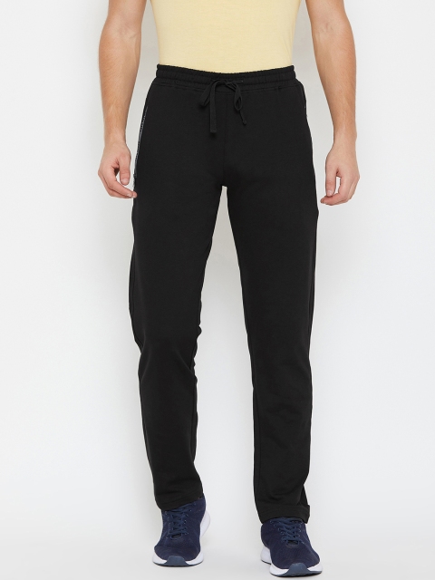 

Okane Men Black Solid Straight Fit Trackpants