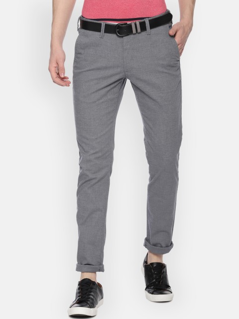 

Van Heusen Sport Men Grey Slim Fit Solid Regular Trousers