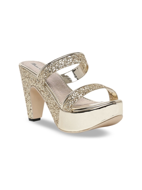 

Bruno Manetti Women Gold-Toned Solid Heels