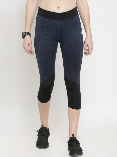 

BUKKUM Women Navy Blue Solid Slim Fit Capris