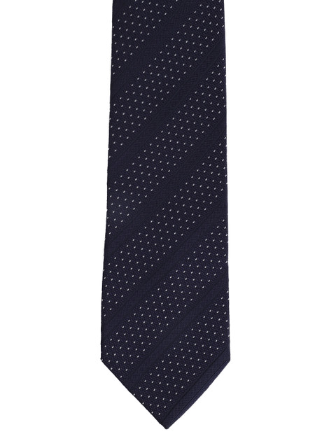 

Van Heusen Navy Blue Woven Design Broad Tie
