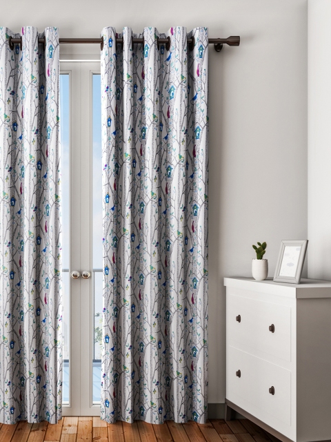 

URBAN DREAM Multicoloured Set of Single Long Door Curtains, Multi