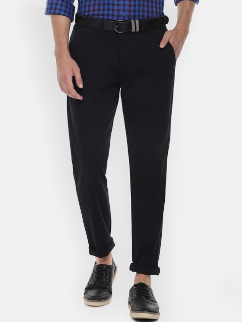 

People Men Black Regular Fit Solid Chinos
