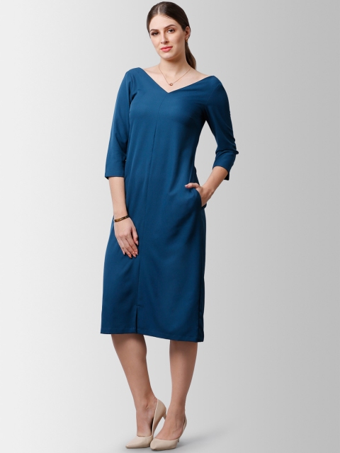 

FableStreet Women Blue Sheath Dress