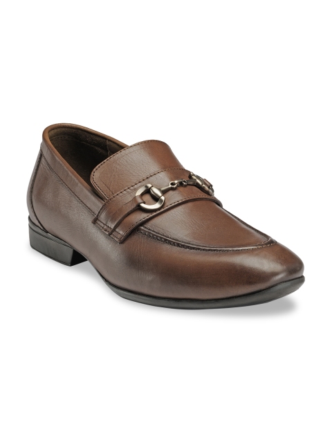 

Teakwood Leathers Men Brown Leather Loafers