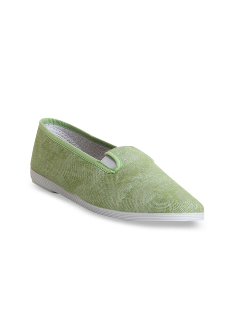 

SCENTRA Women Green Slip-On Sneakers