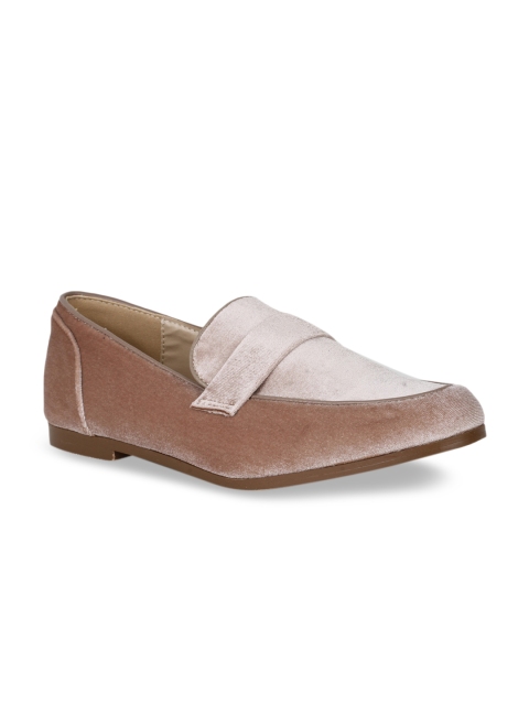 

Bruno Manetti Women Beige Suede Loafers