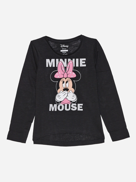 

Mickey & Friends featured Black Tshirt for Girls