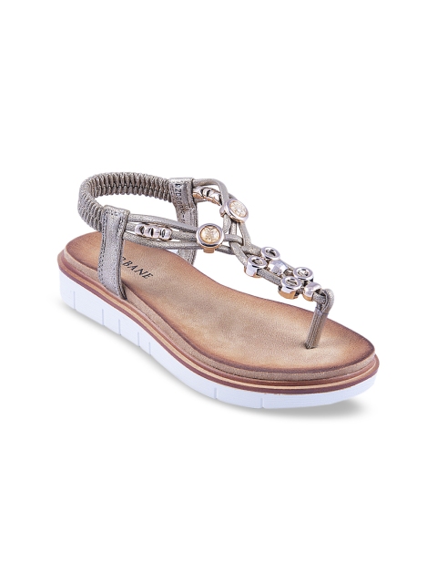 

URBANE Women Gold-Toned & Silver-Toned Solid Heels