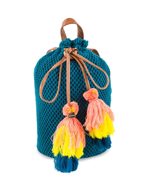 

Chumbak Women Teal Blue Solid Backpack