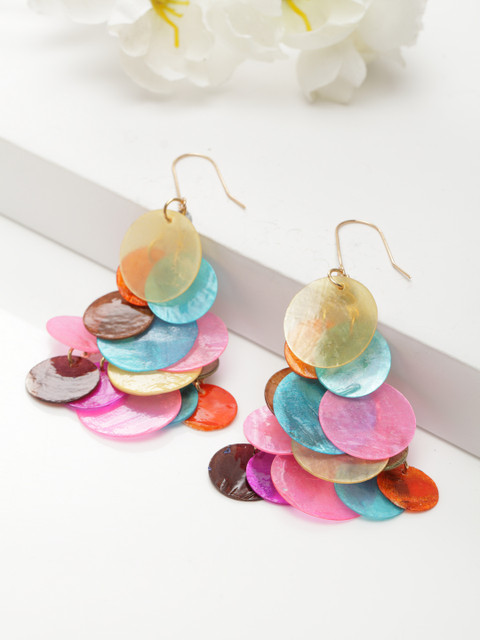 

AVANT-GARDE PARIS Multicoloured Contemporary Drop Earrings, Multi