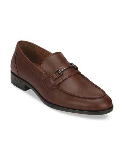 

Bond Street by Red Tape Men Brown Solid Formal Slip-Ons