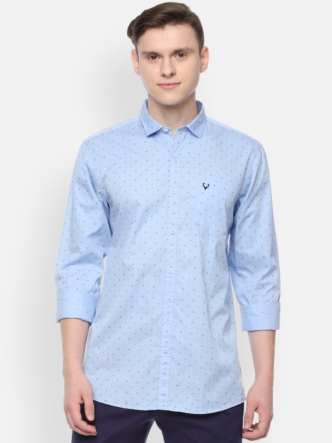 

Solly Jeans Co. Men Blue Regular Fit Printed Casual Shirt