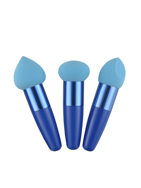 

Rozia Women Set of 3 Blue Makeup Blender Sponges