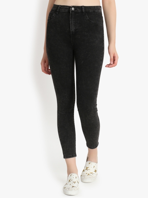 

Kotty Women Grey Skinny Fit High-Rise Clean Look Jeans