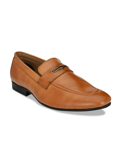 

Alberto Torresi Men Tan Brown Solid Formal Penny Loafers