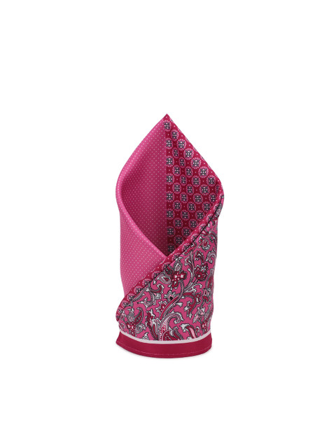 

Peter England Men Pink Printed Pocket Square