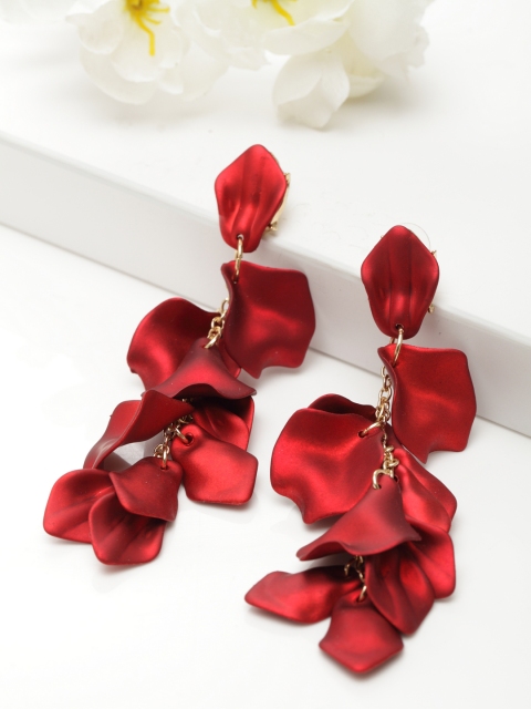 

AVANT-GARDE PARIS Red Contemporary Drop Earrings