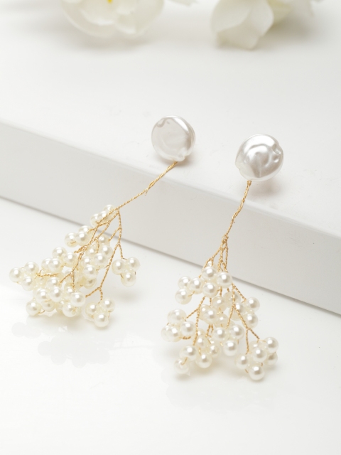 

AVANT-GARDE PARIS White Contemporary Drop Earrings