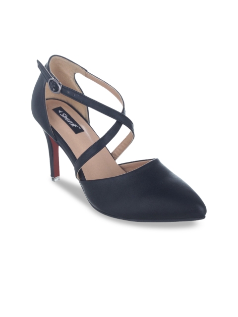 

Sherrif Shoes Women Black Solid Pumps